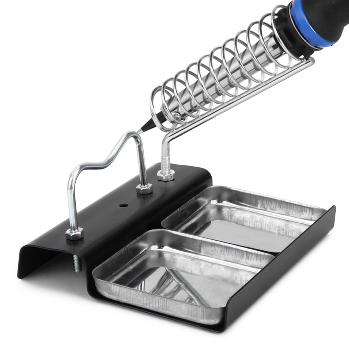 Serplex® Soldering Iron Stand Full Metal Coil Soldering Iron Stand with Dual Sponge Tray Soldering Iron Stand Soldering Iron Gun Holder Stand Serplex® Soldering Iron Stand Full Metal Coil Soldering Iron Stand with Dual Sponge Tray Soldering Iron Stand Soldering Iron Gun Holder Stand